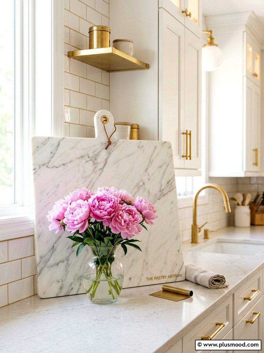 Marble Kitchen Pastry Board Decor - 25 summer kitchen counter decor ideas