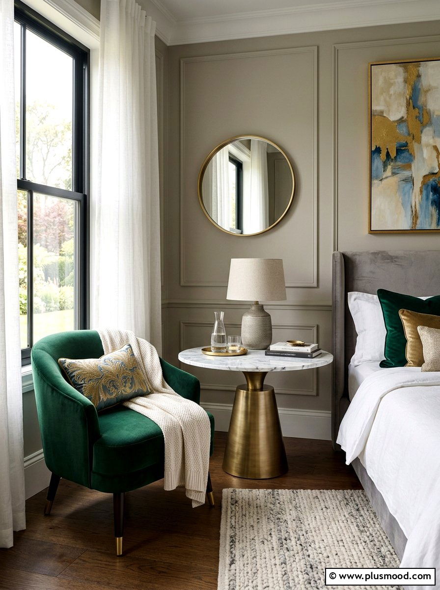 Marble Side Table - 25 summer casual elegant decor ideas
