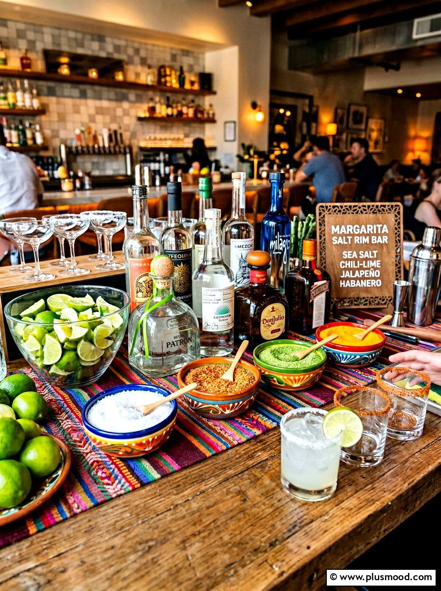 Margarita Salt Rim Bar - 25 summer drink station ideas for summer