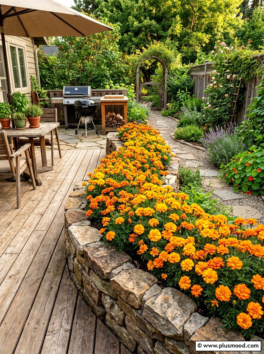 Marigolds For Pest Control - 25 summer patio flower ideas