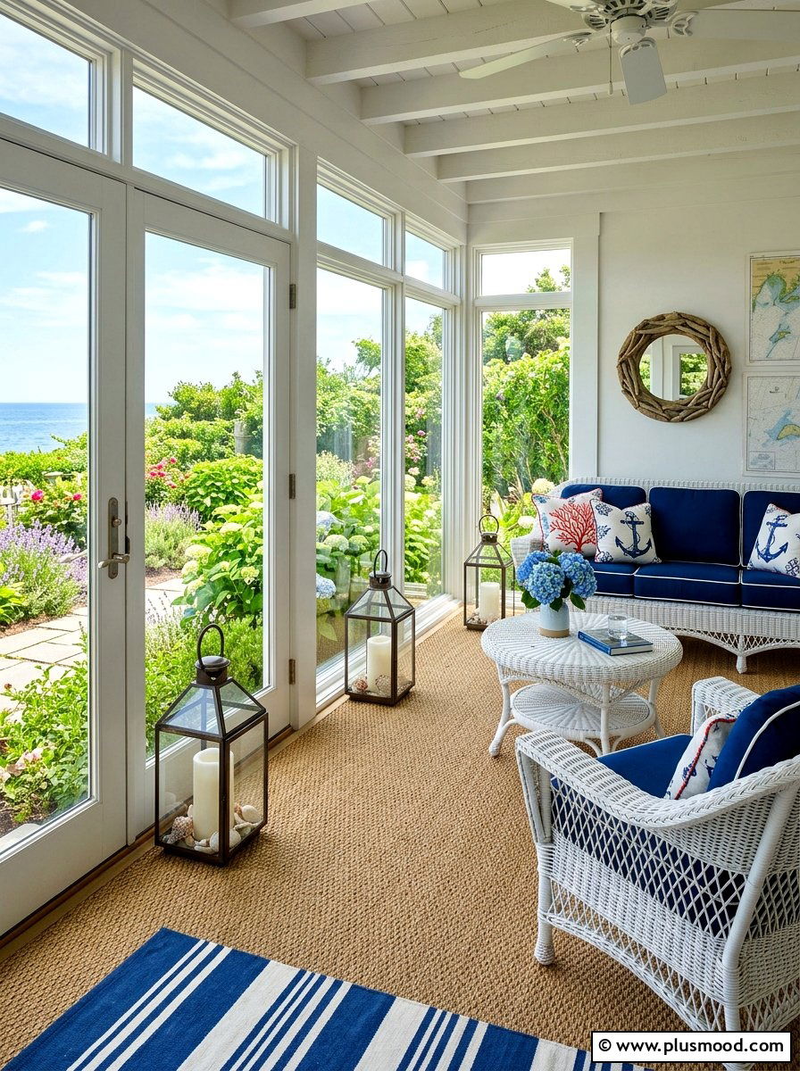 Maritime sunroom decor - 25 summer nautical decor ideas