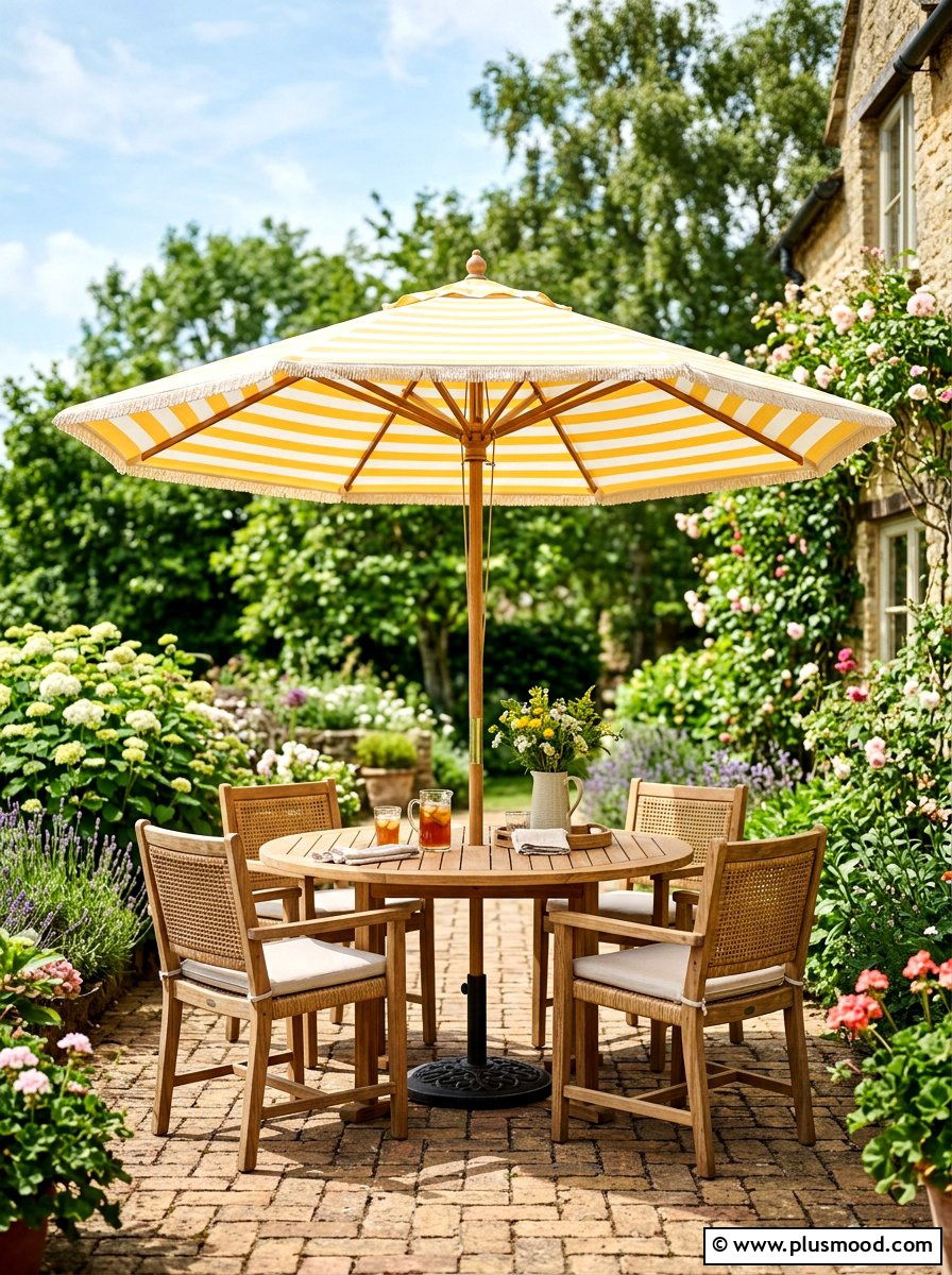 Market Umbrella - 25 summer backyard shade ideas