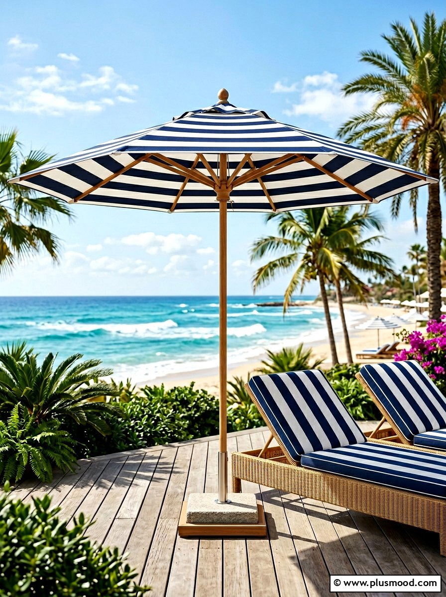 Market umbrella - 25 summer poolside shade ideas