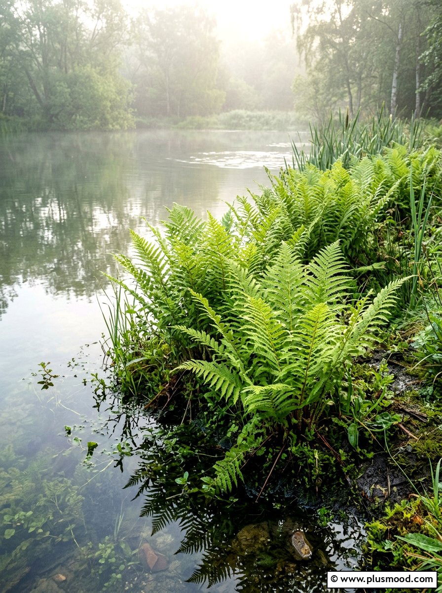 Marsh fern pool edge - 25 pool landscaping ideas with ferns