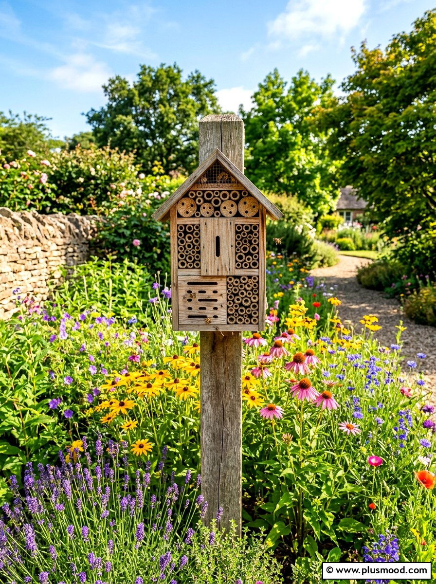 Mason Bee House - 25 summer pollinator landscaping ideas