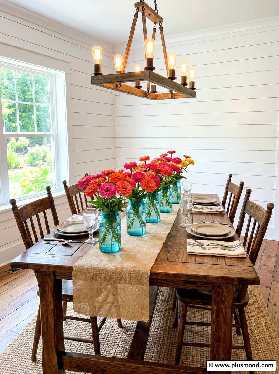 Mason Jar Bloom - 25 late summer centerpiece ideas