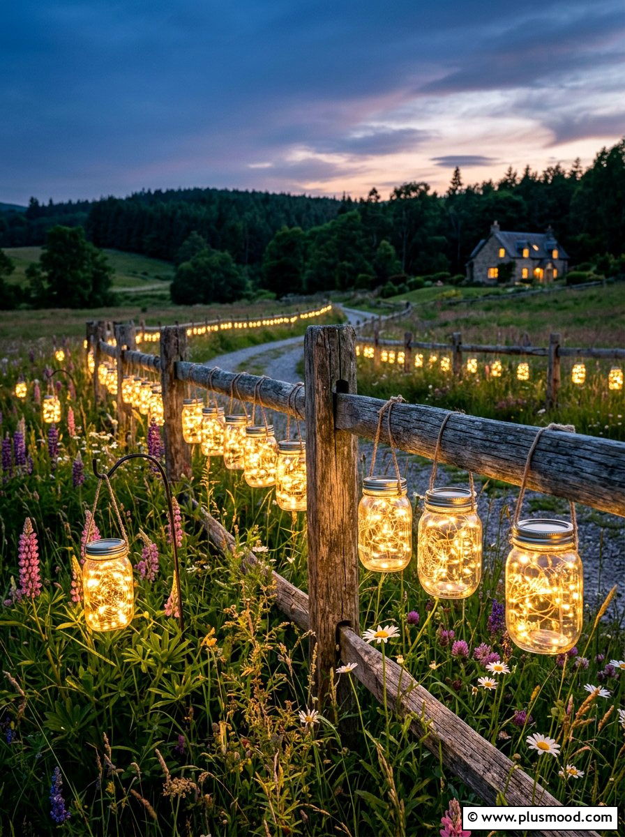 Mason Jar Lanterns - 25 summer garden lighting ideas