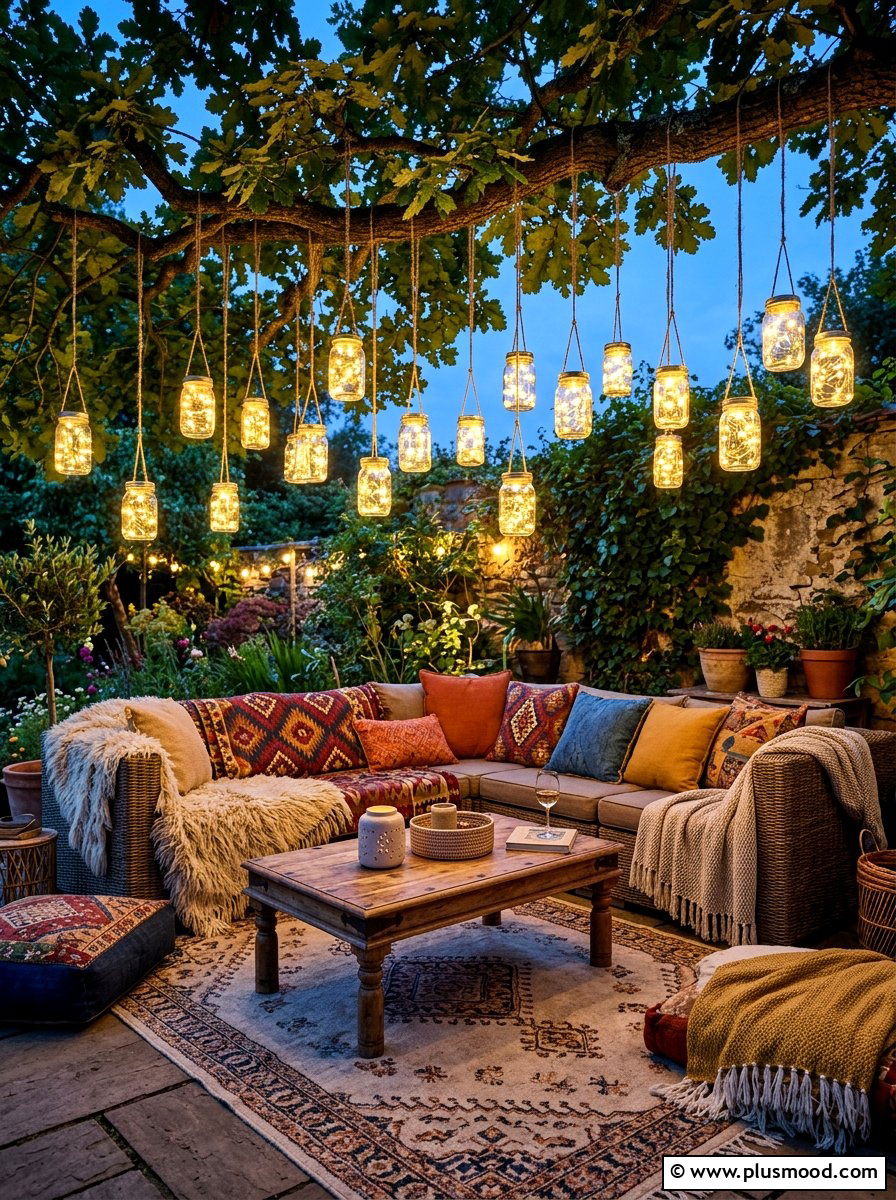 Mason Jar Lanterns - 25 summer string light party ideas
