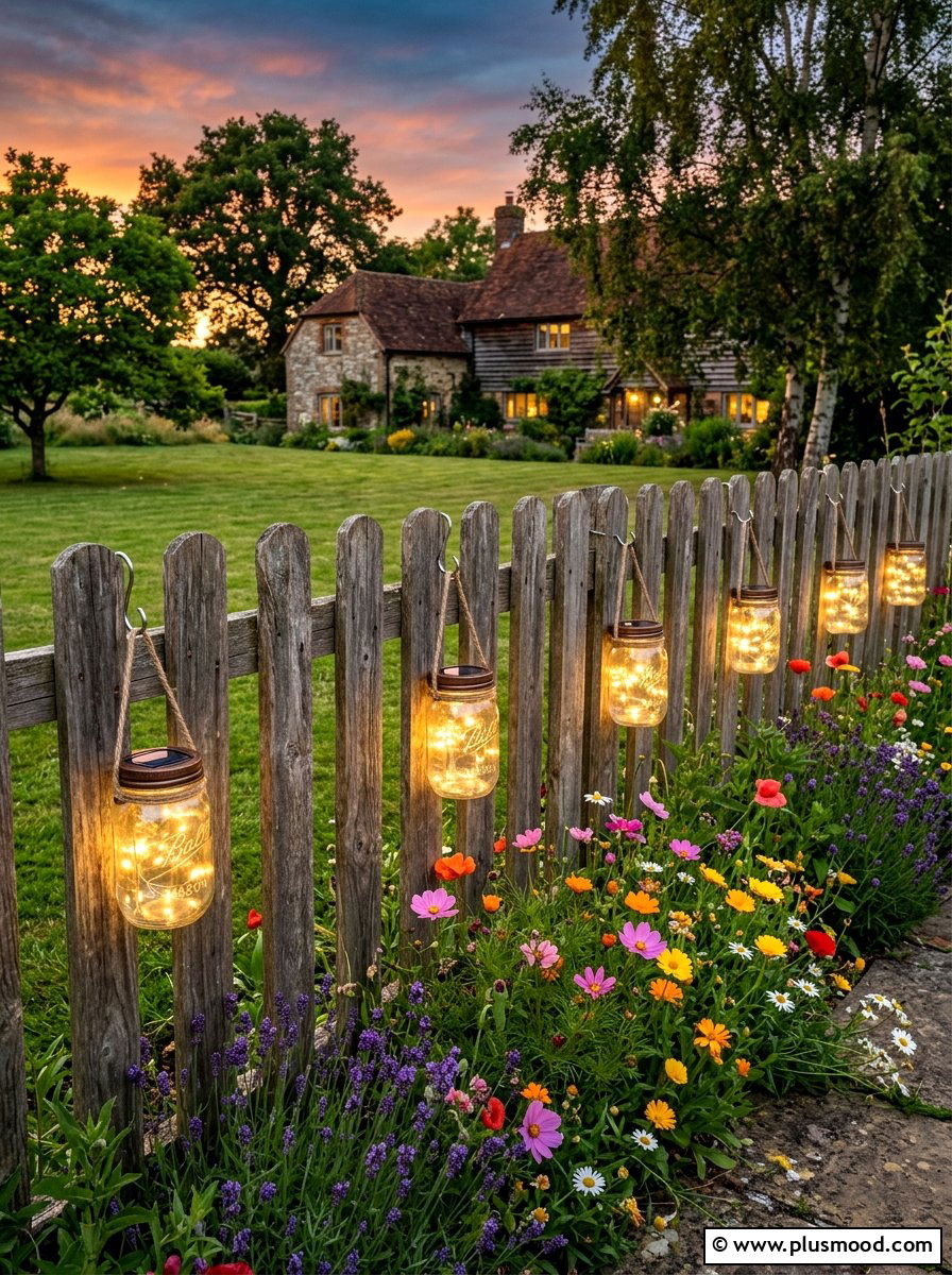 Mason Jar Outdoor Lights - 25 summer backyard lighting ideas