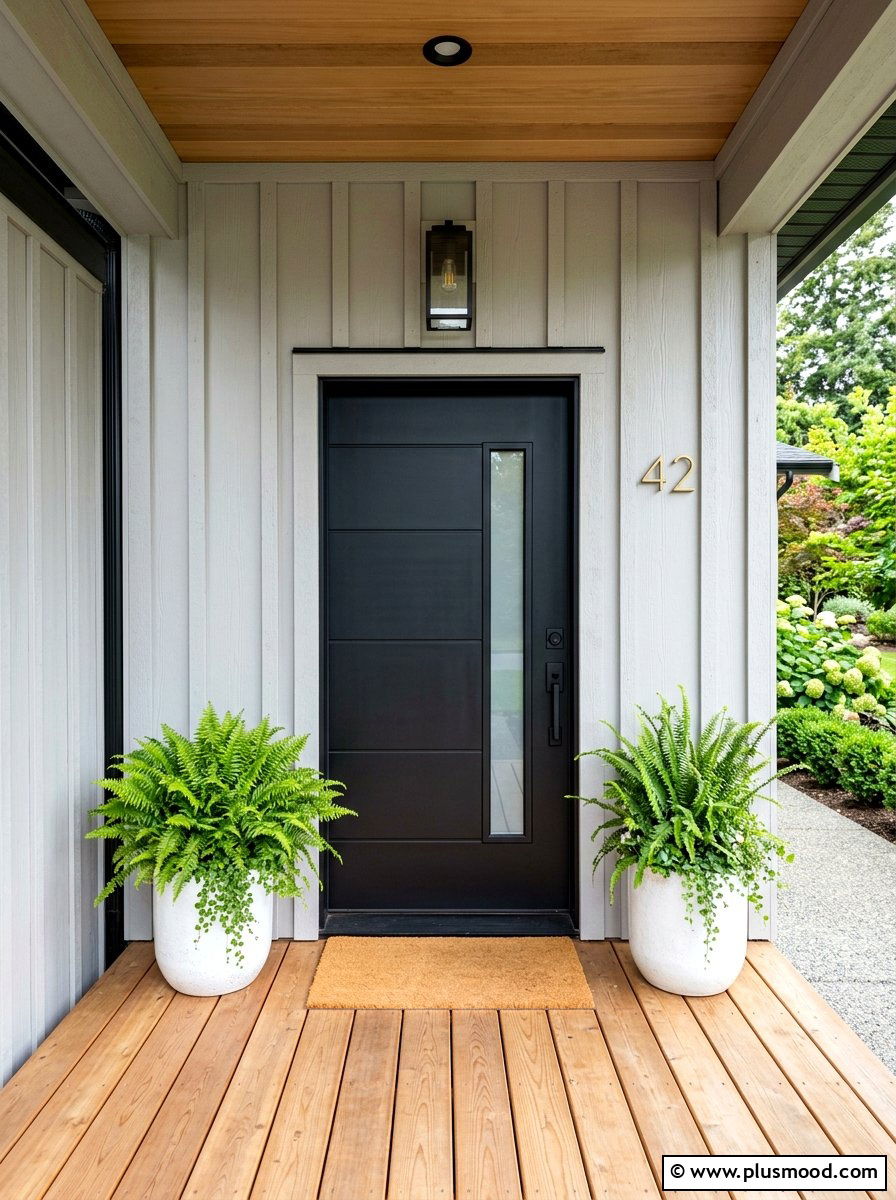 Matte Black Front Door - 25 summer black front door ideas