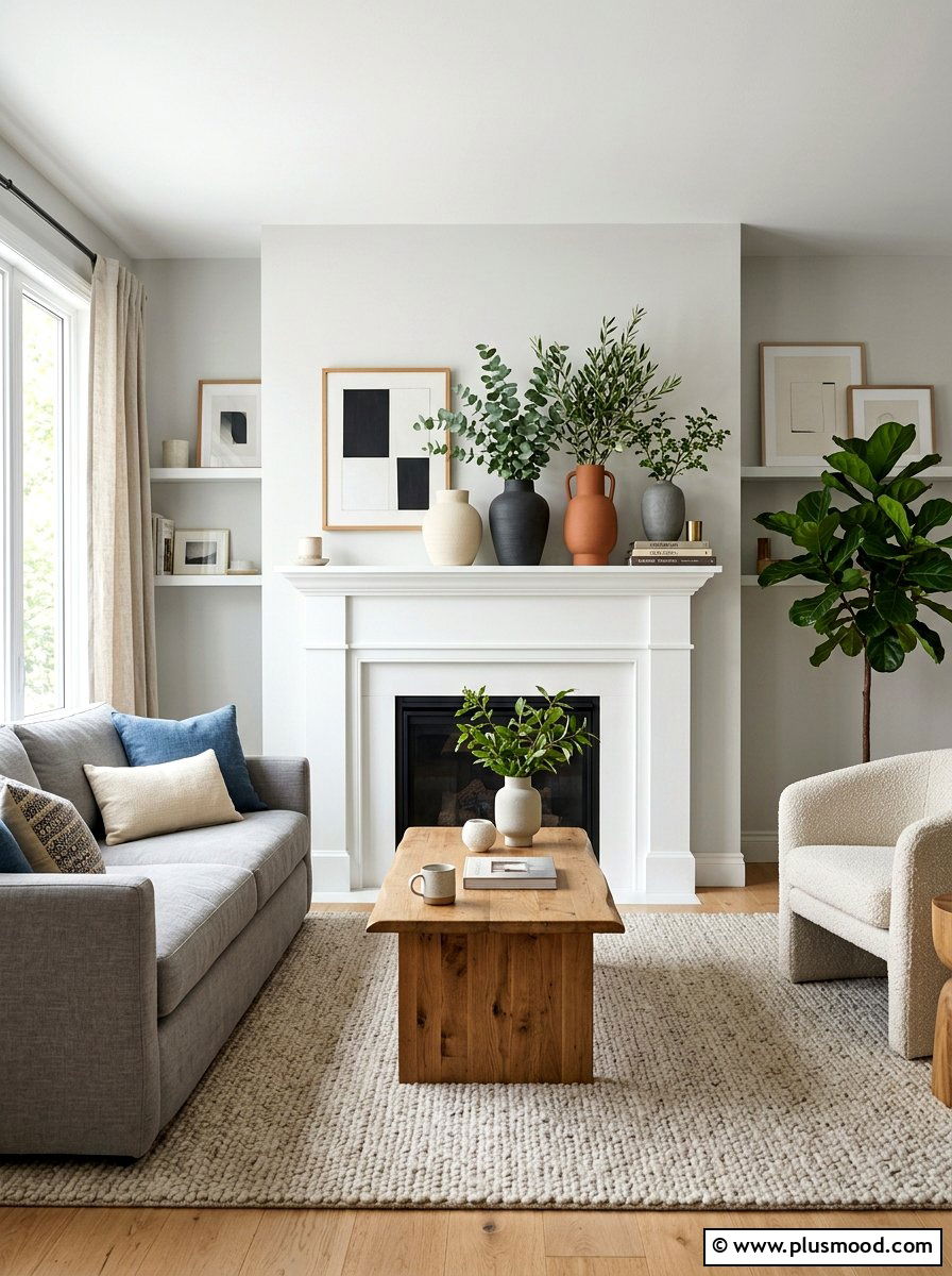 Matte Ceramic Vases - 25 summer layered texture ideas for living room