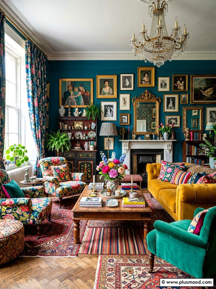 Maximalist Living Room - 25 best summer living room ideas