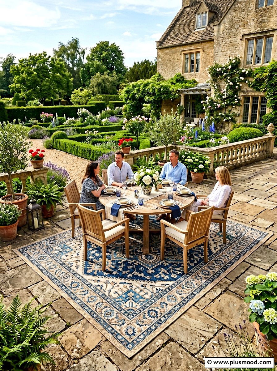 Medallion Porch Rug - 25 summer porch rug ideas