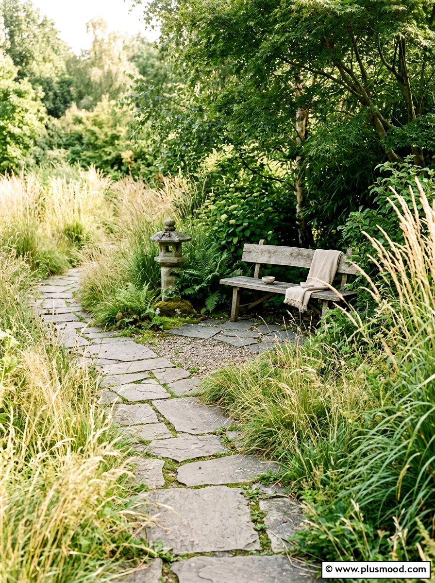 Meditation Space with Stone Path - 25 best summer backyard ideas