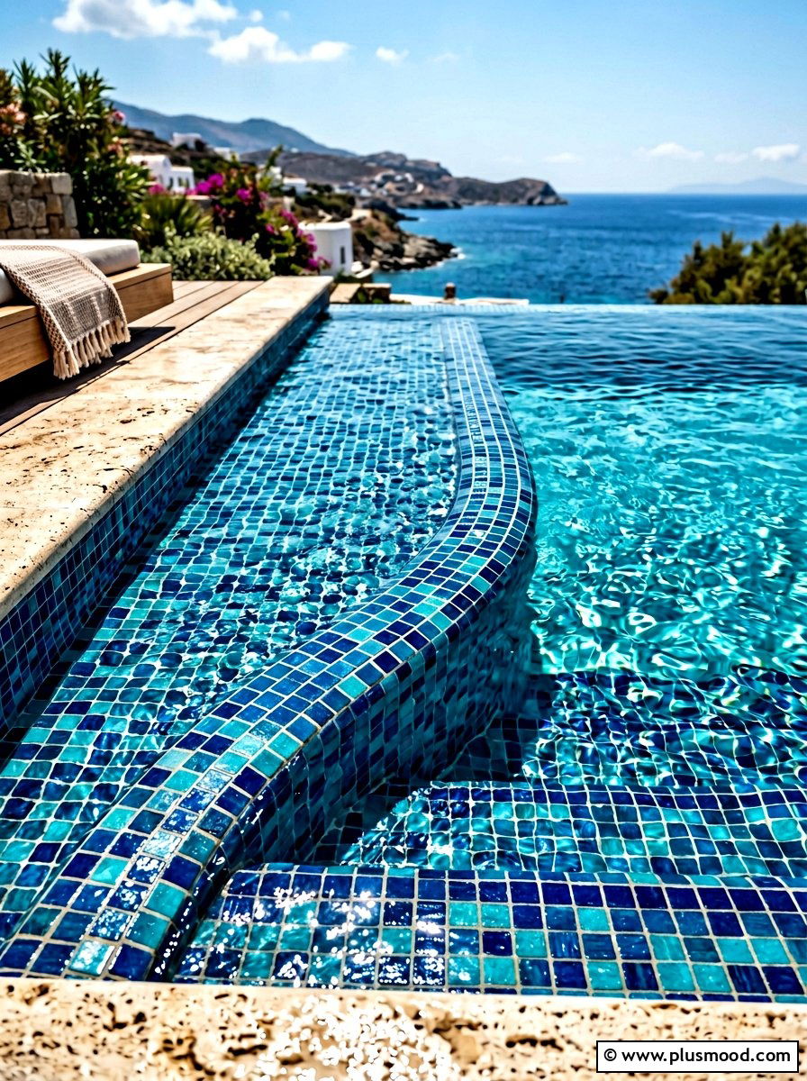 Mediterranean Blue Pool Tile - 25 late summer pool decor ideas
