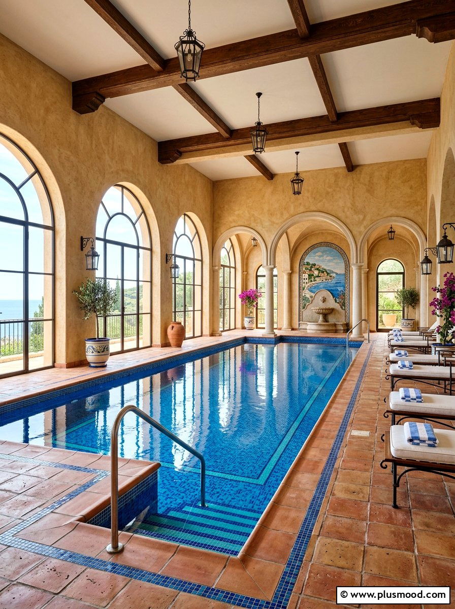 Mediterranean Decor Indoor Pool - 25 pool landscaping ideas for indoor pools