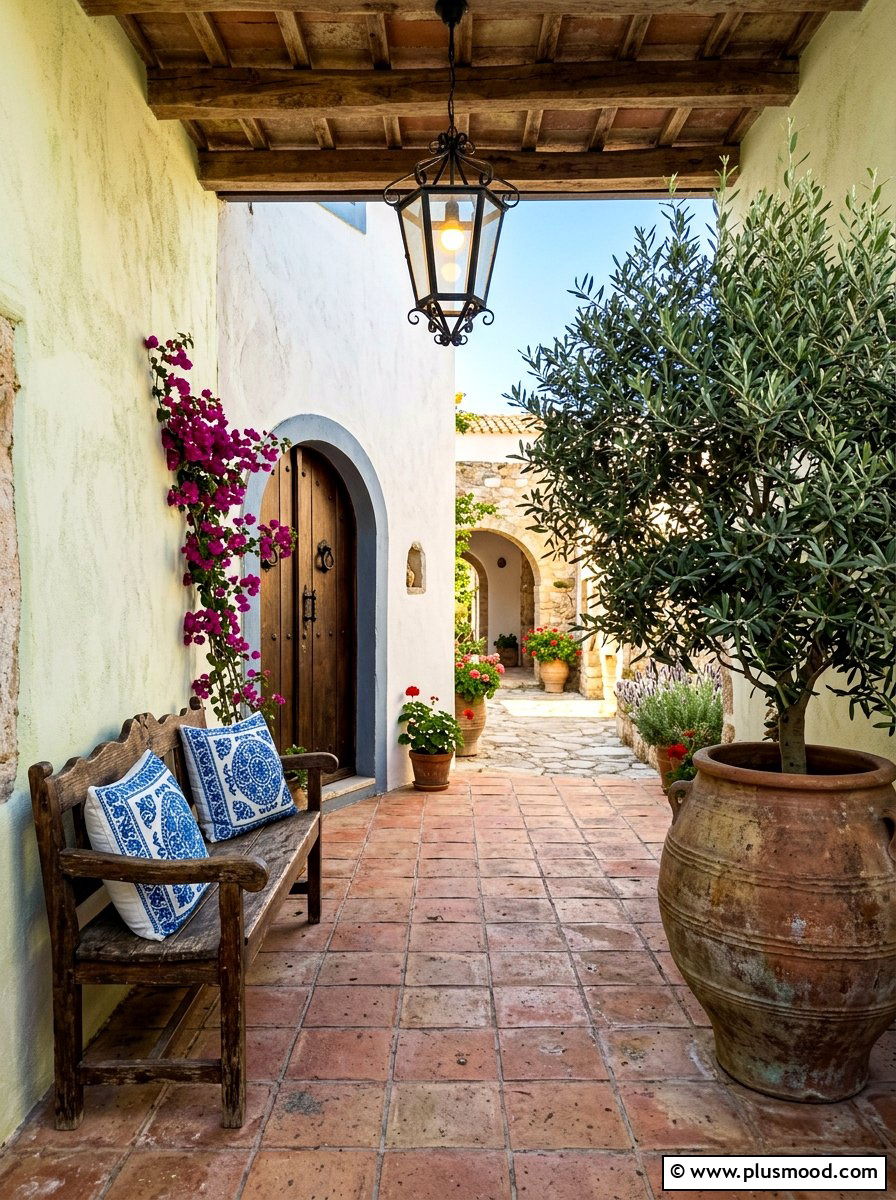 Mediterranean Entryway - 25 beautiful summer home decor ideas