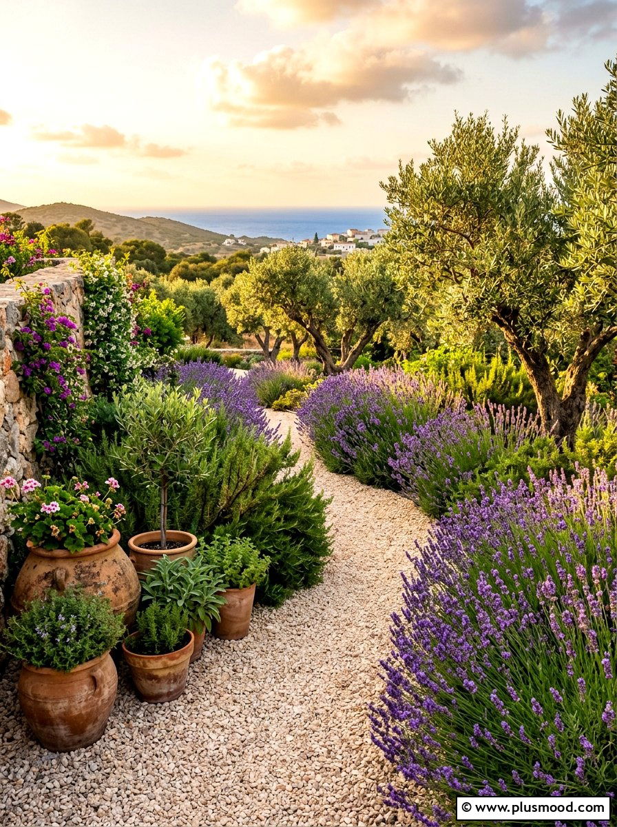Mediterranean Gravel Summer Garden - 25 beautiful summer garden ideas