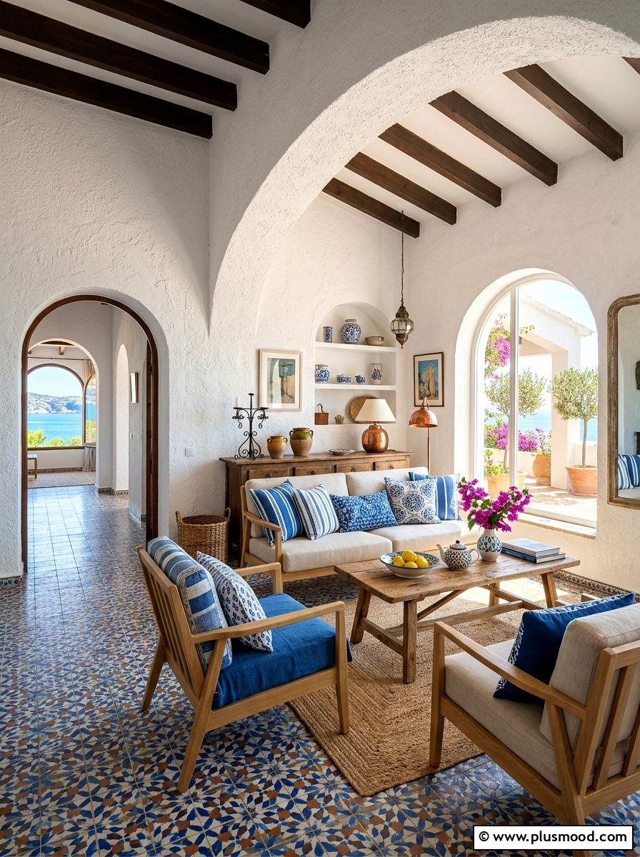Mediterranean Living Room - 25 modern summer living room ideas