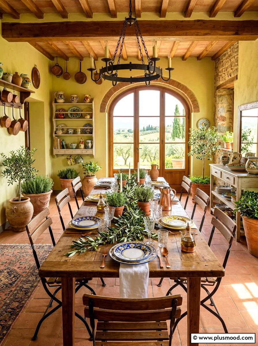 Mediterranean Olive Branch Table - 25 summer tablescape ideas