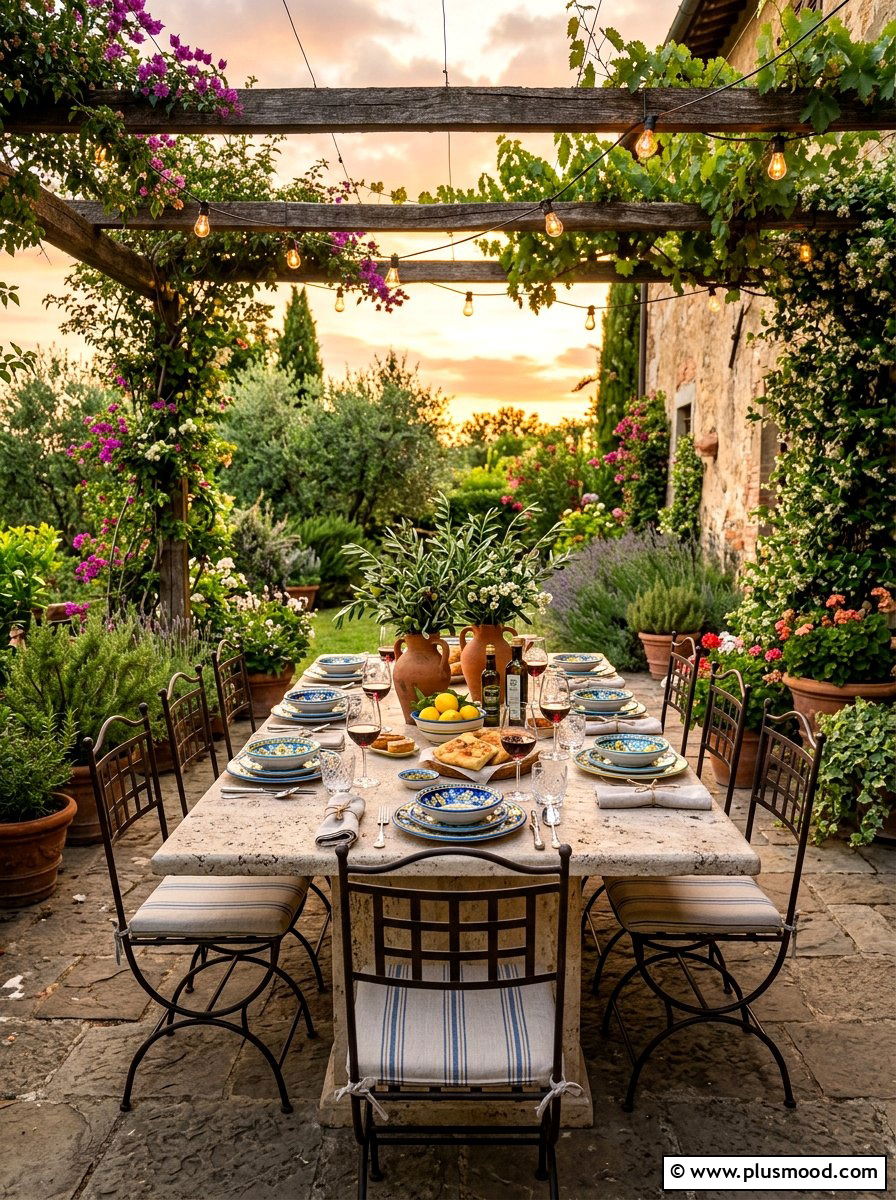 Mediterranean Outdoor Dining Table - 25 summer dining table ideas for summer