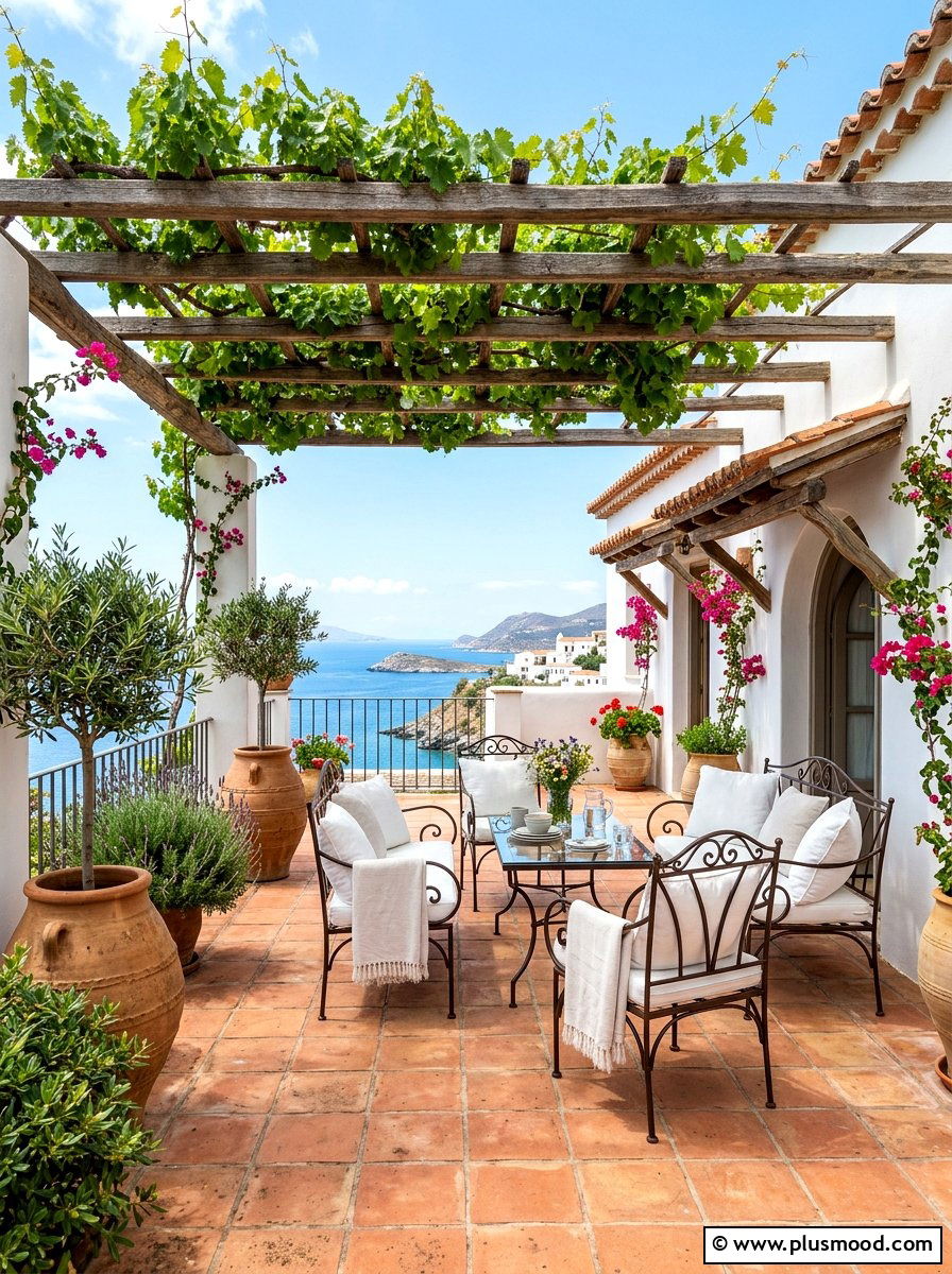 Mediterranean Patio Design - 25 summer outdoor lounge party ideas