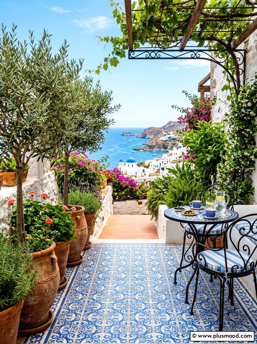 Mediterranean Patio Style - 25 summer small patio ideas