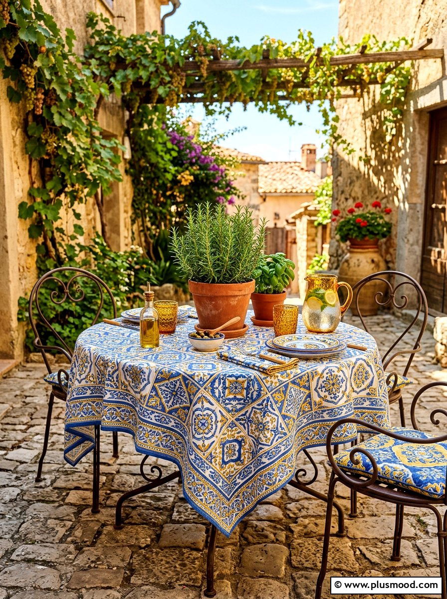 Mediterranean Patio Table - 25 summer tablescape ideas for outdoor dining