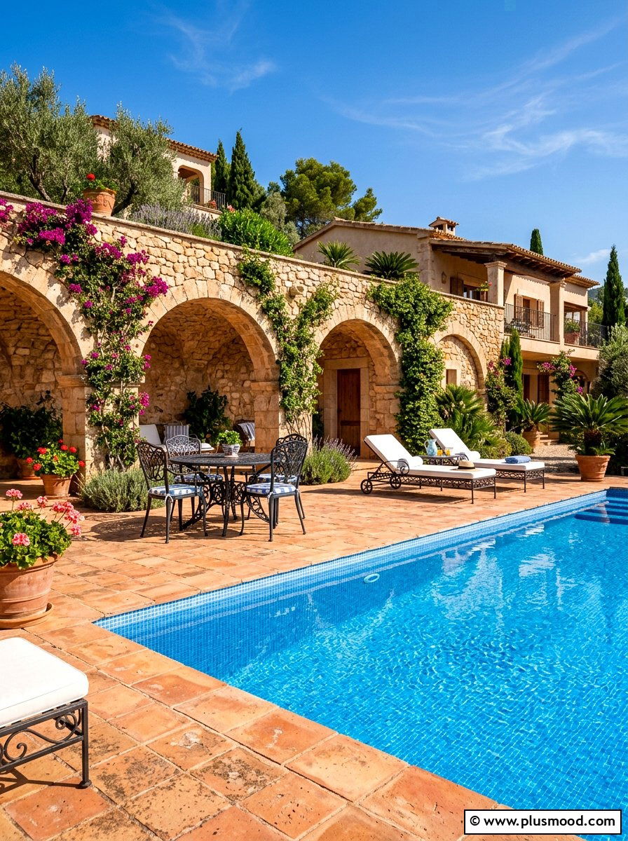 Mediterranean Pool Deck - 25 summer pool deck ideas