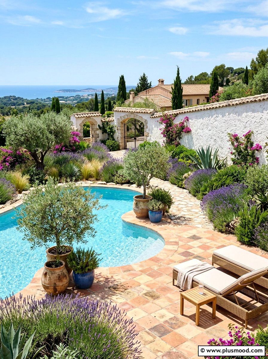 Mediterranean Pool Landscaping