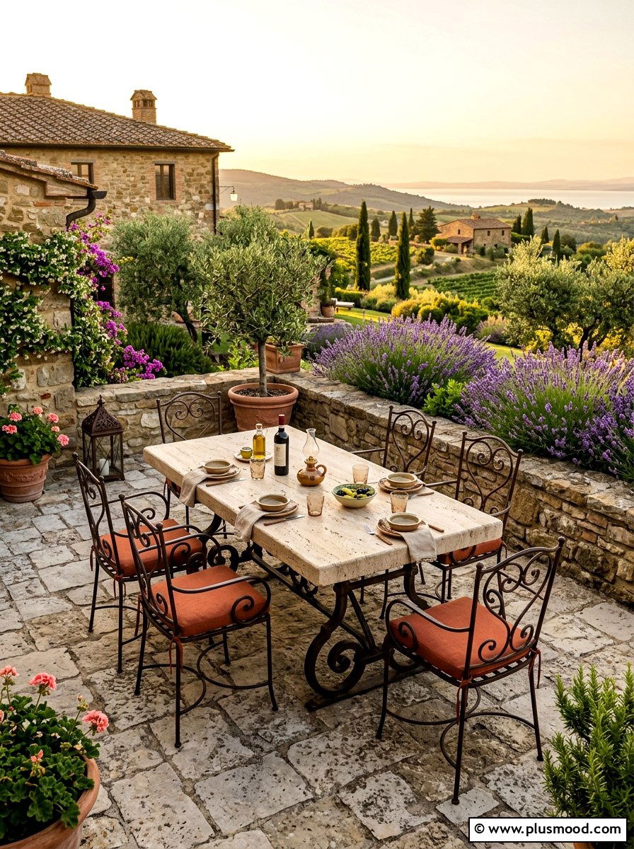 Mediterranean Stone Patio Furniture - 25 summer patio furniture ideas