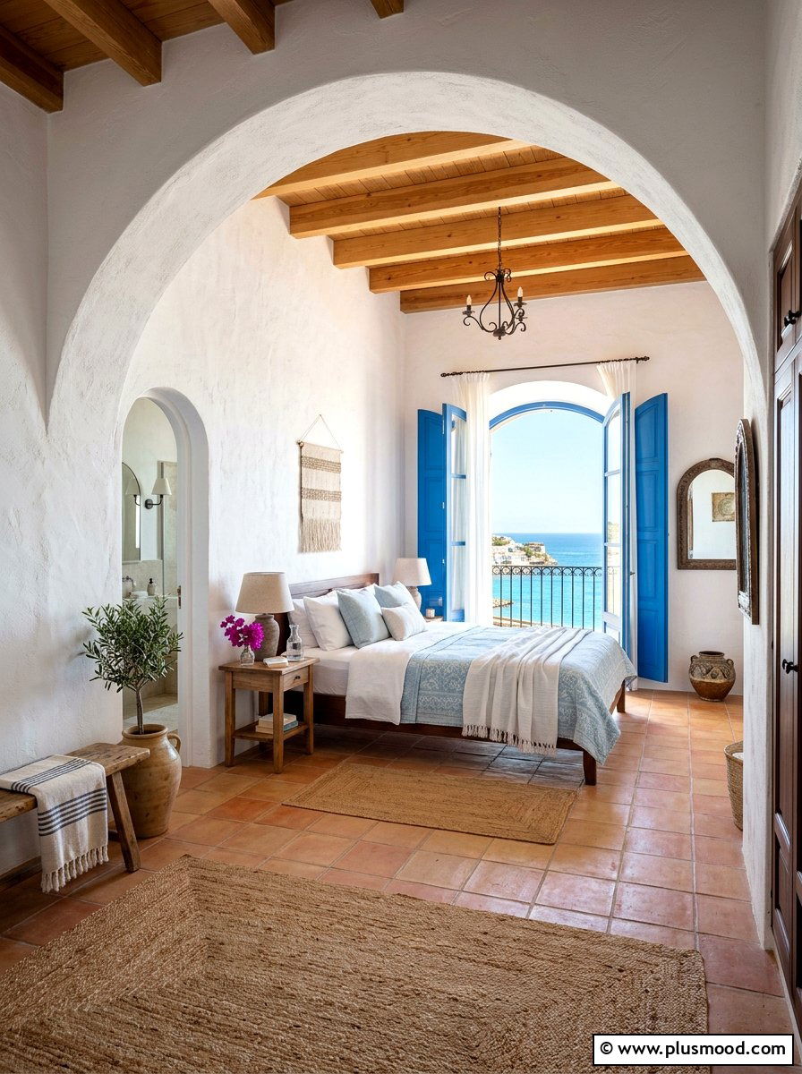 Mediterranean Style Bedroom - 25 simple summer bedroom ideas