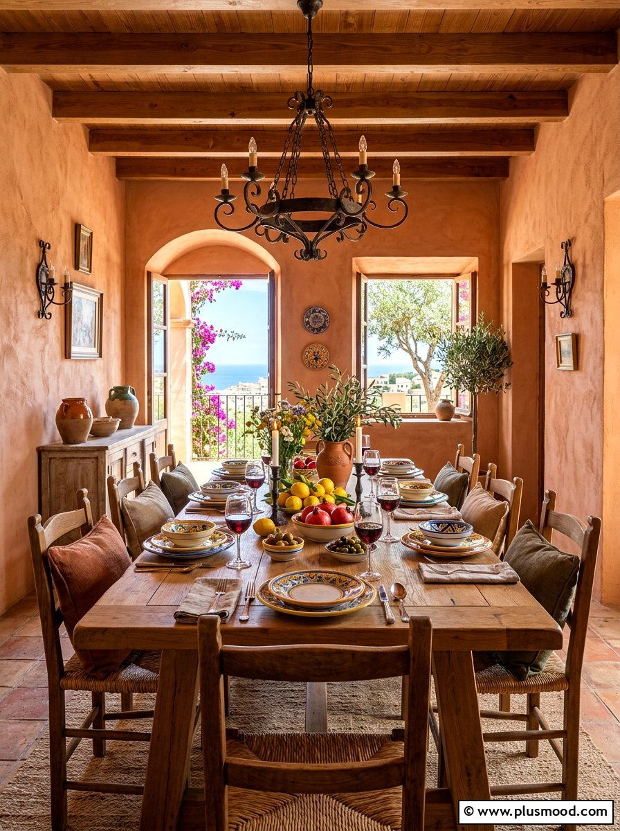 Mediterranean Style Dining Room - 25 summer dining room ideas