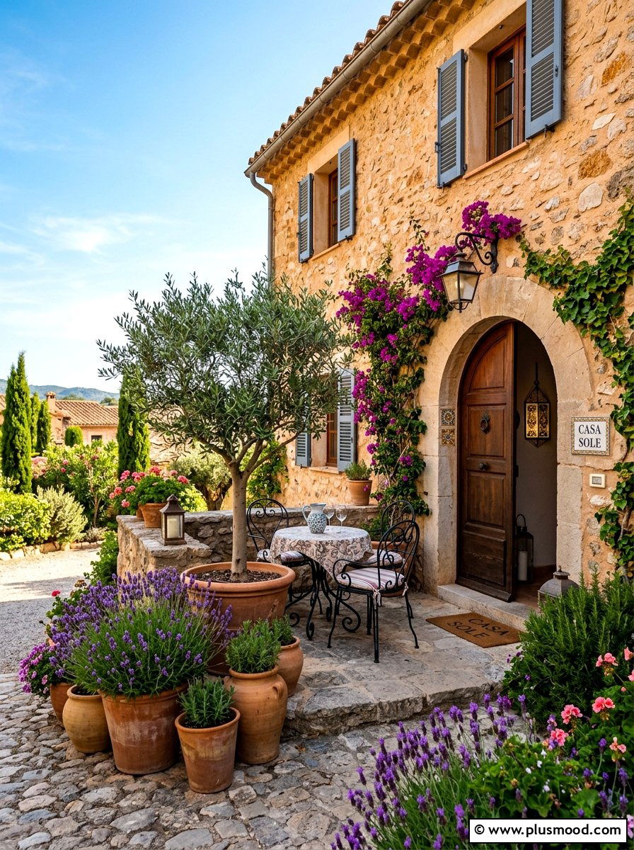 Mediterranean Style Entryway - 25 summer front porch entryway ideas