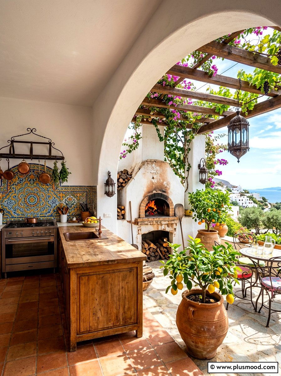 Mediterranean Style Kitchen - 25 summer kitchen ideas