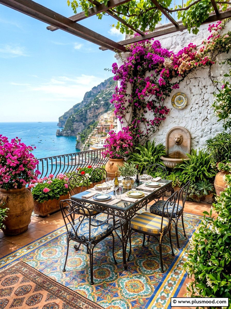 Mediterranean Style Terrace - 25 summer patio styling ideas