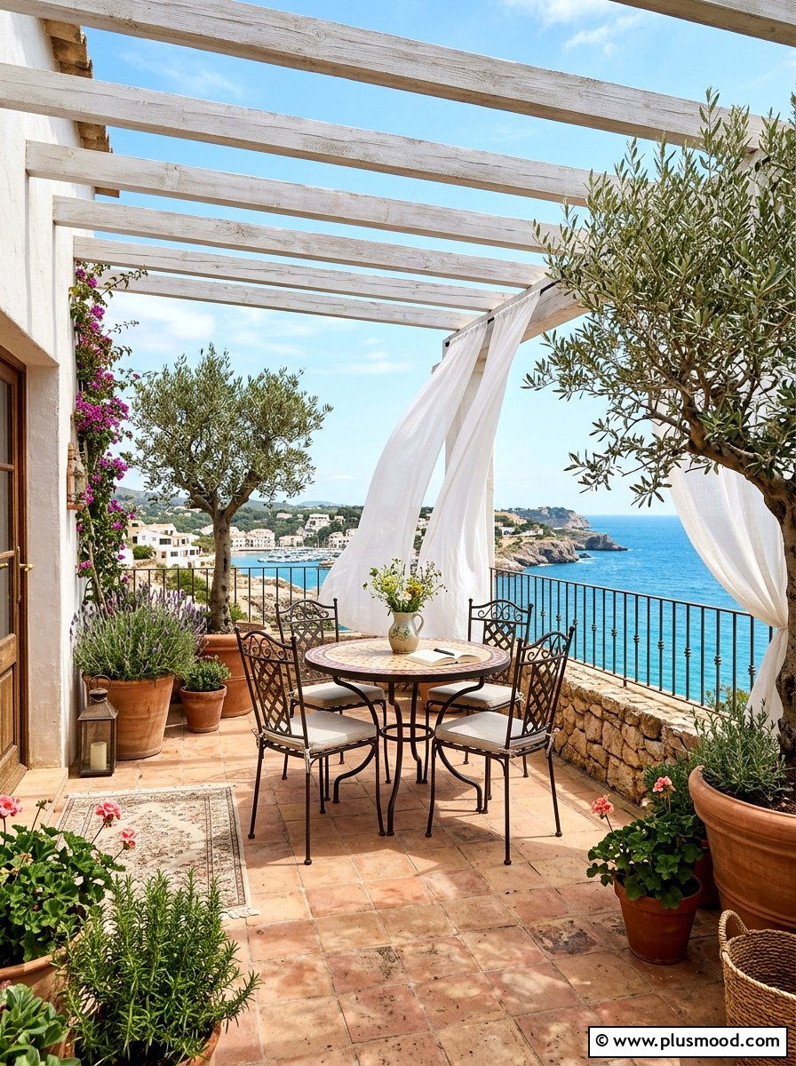 Mediterranean Terrace - 25 summer porch party ideas