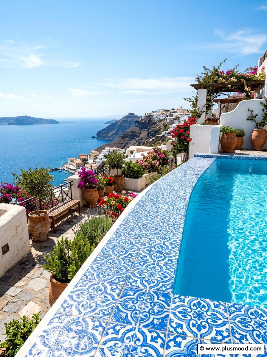Mediterranean Tile For Endless Pool