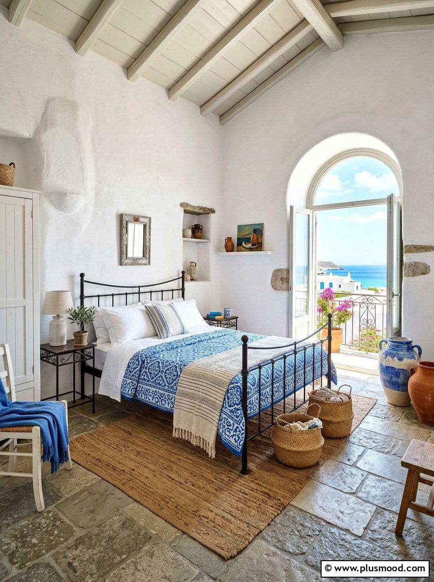 Mediterranean White Bedroom - 25 white summer bedroom ideas