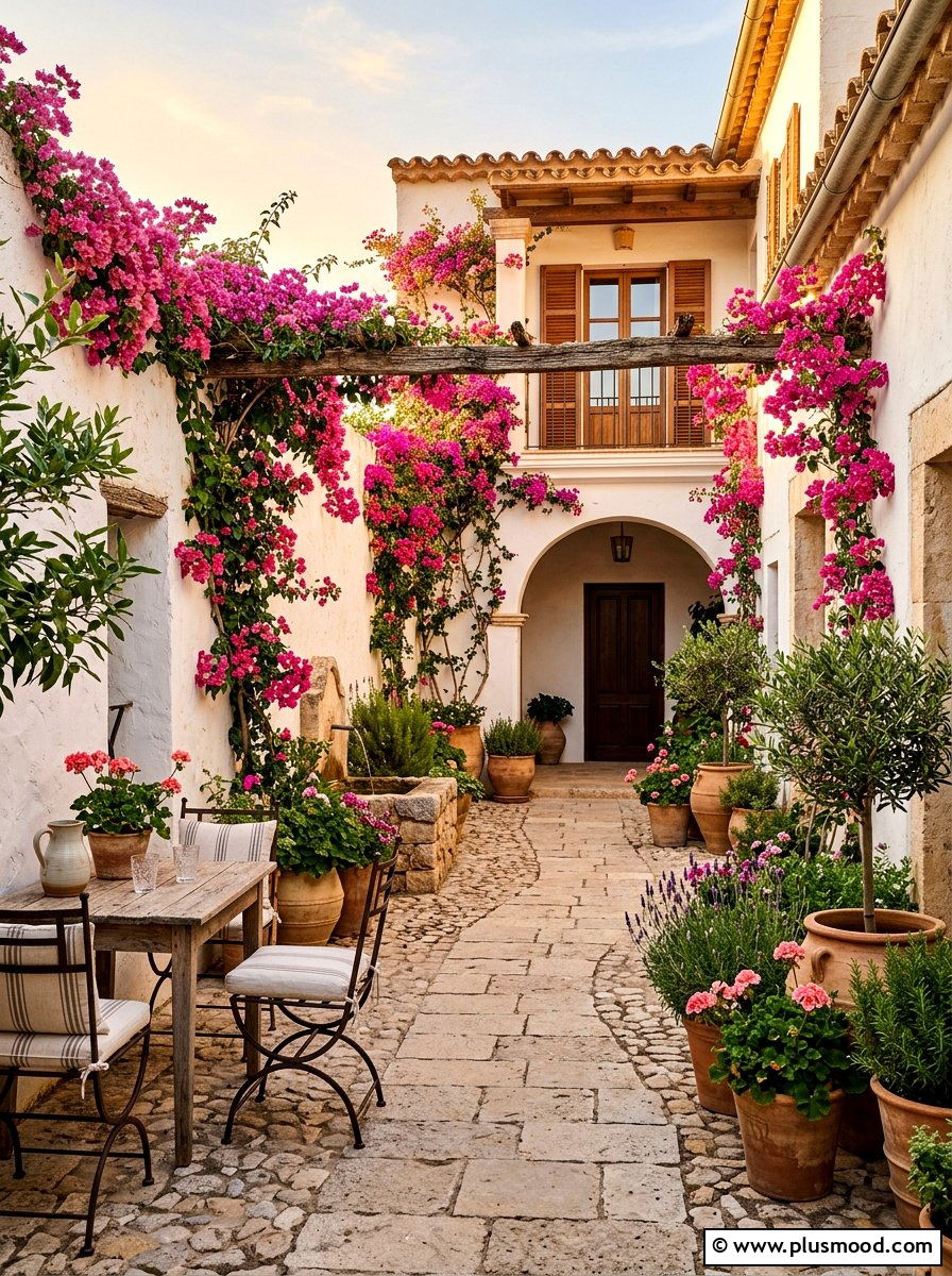 Mediterranean courtyard - 25 summer landscape design ideas
