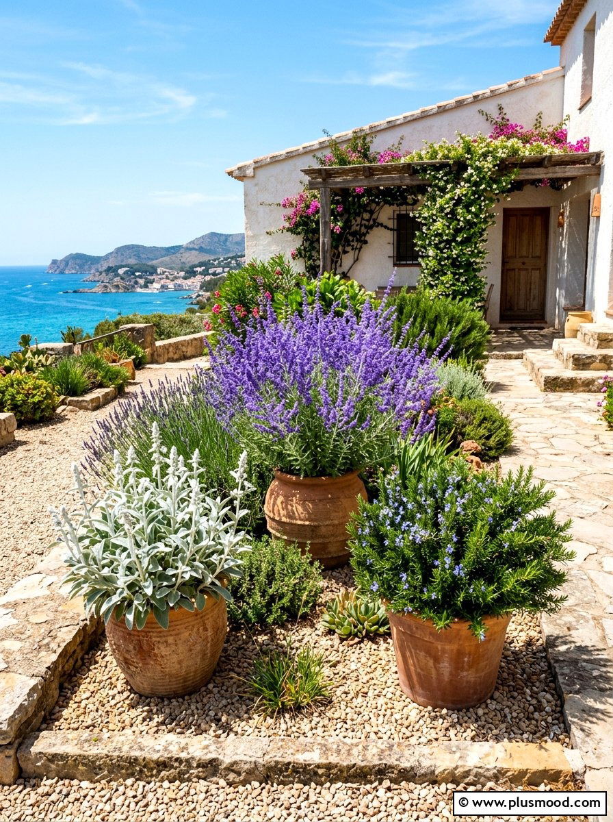 Mediterranean narrow flower bed - 25 summer narrow flower bed ideas