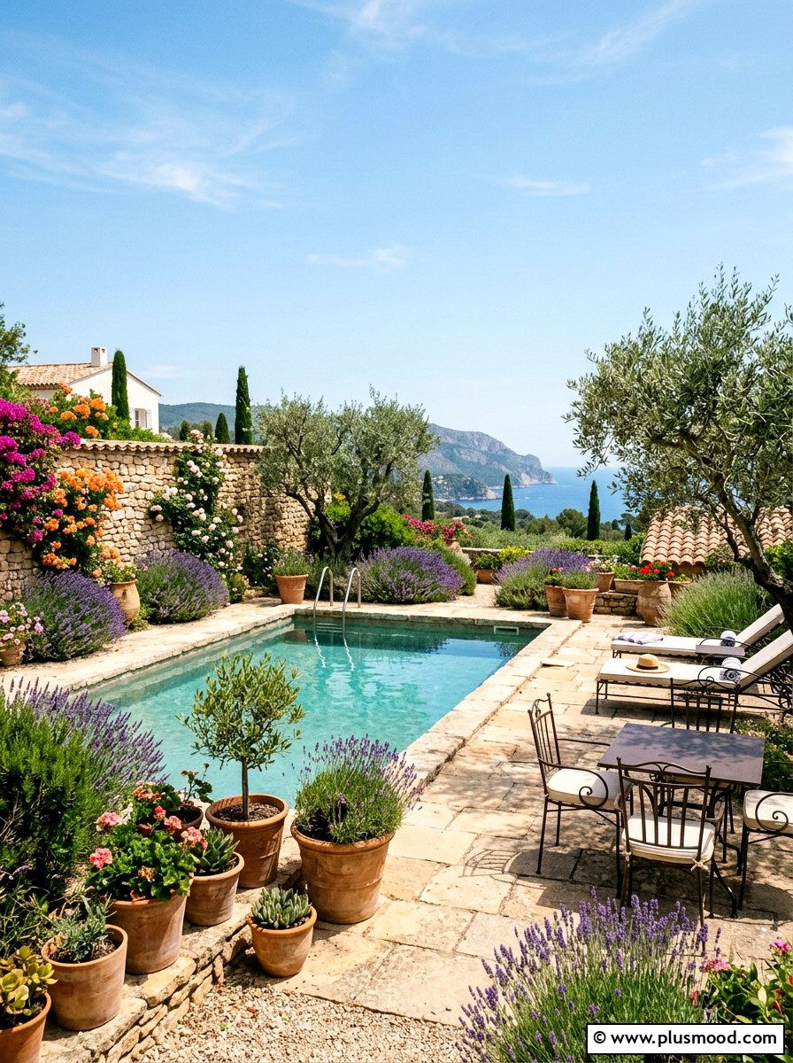 Mediterranean pool garden style - 25 pool landscaping ideas for inground pools