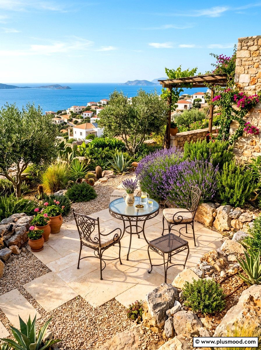 Mediterranean rock garden patio - 25 summer rock garden ideas