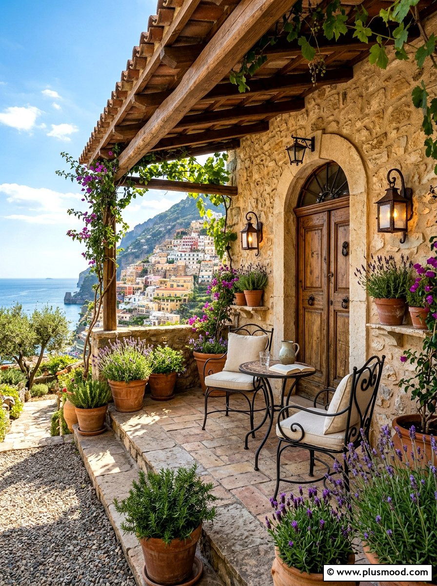 Mediterranean stone front porch - 25 summer elegant front porch ideas