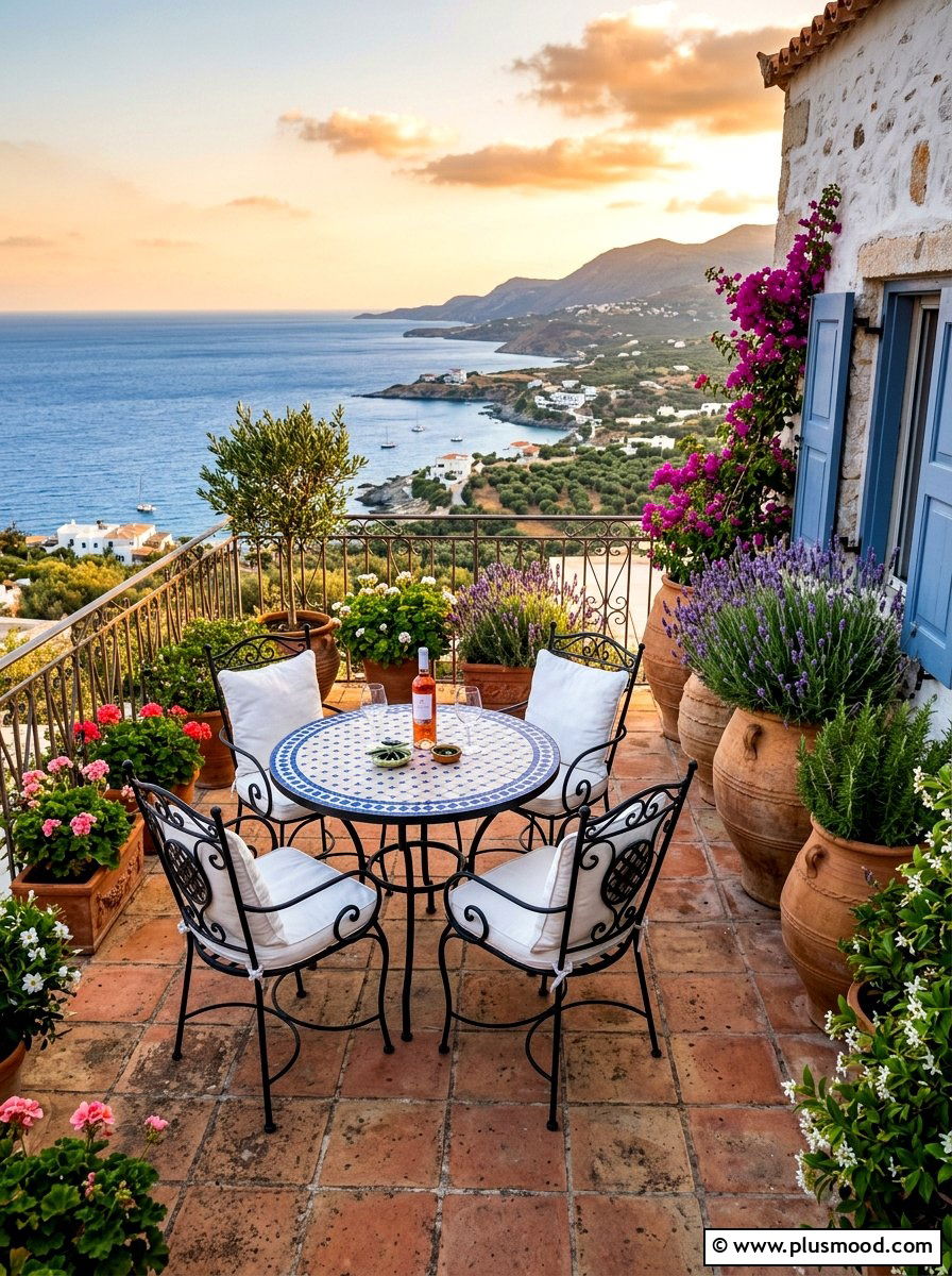 Mediterranean terrace - 25 bright summer decor ideas
