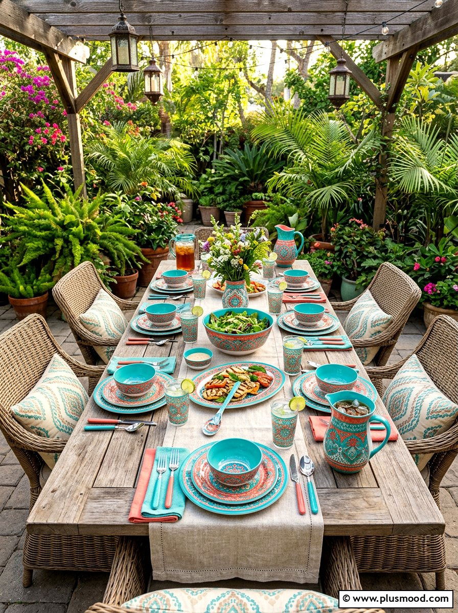 Melamine Dinnerware - 25 summer hosting essentials ideas