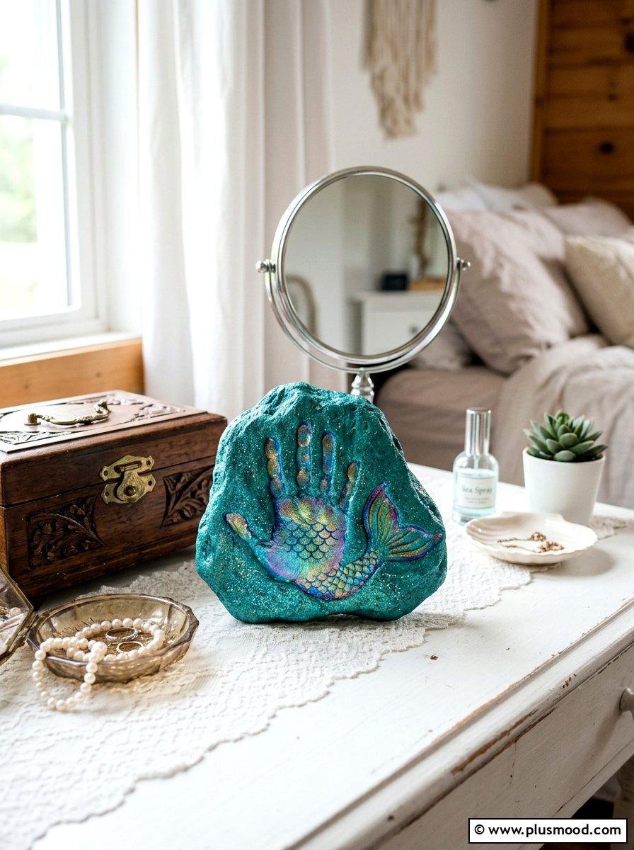 25 Painted Rock Ideas With Handprint Art for Kids