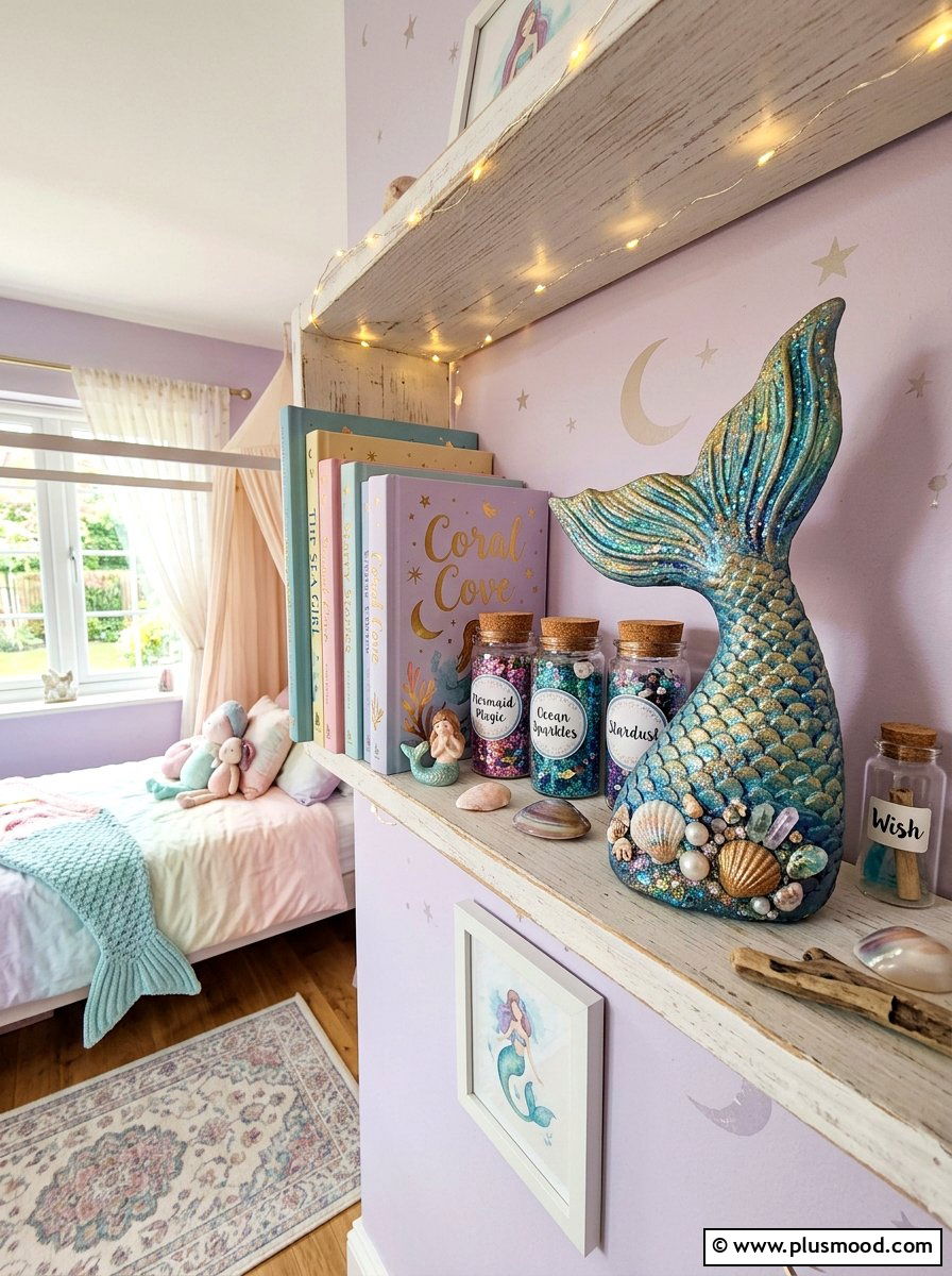 Mermaid Tail Art - 25 painted rock ideas with ocean theme