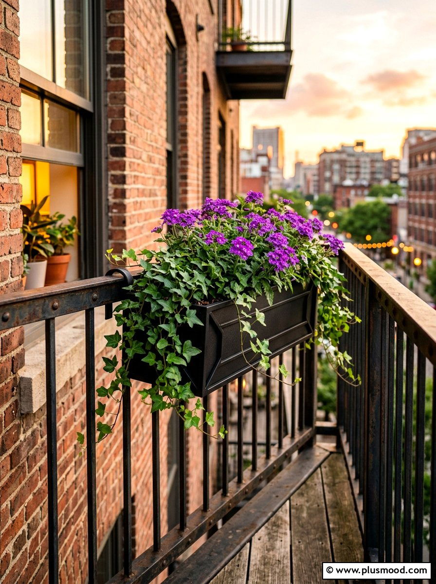 Metal Balcony Planter - 25 summer railing planter balcony ideas