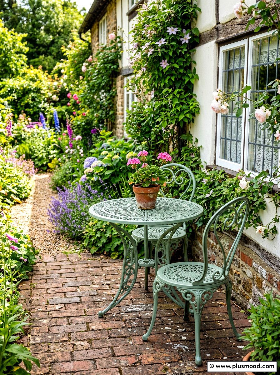 Metal Bistro Set - 25 summer front porch seating ideas